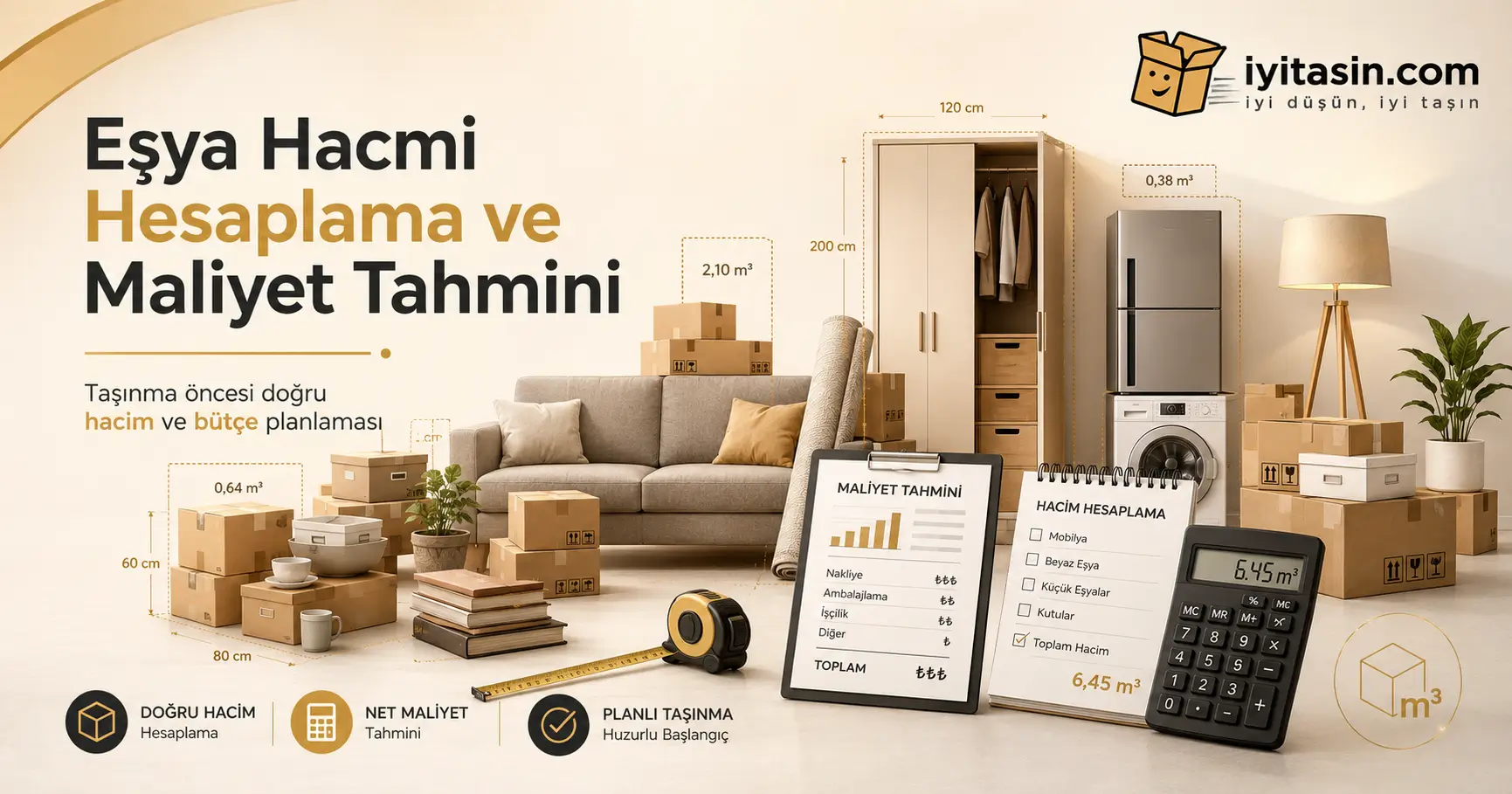 Eşya Hacmi Hesaplama ve Maliyet Tahmini